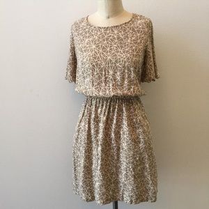 Madewell - Broadway & Broome gray geometric dress